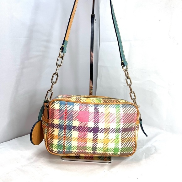 DOONEY & BOURKE Cute Preppy Plaid Mini shoulder bag w/ lovely gingham pattern! - Picture 3 of 16